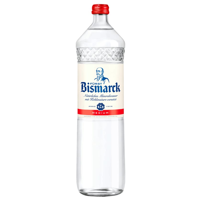 Fürst Bismarck Mineralwasser Medium 1l